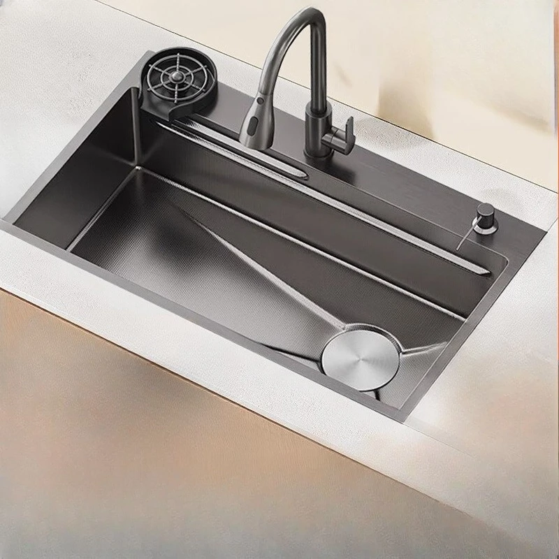 

kitchen sink thickened stainless steel