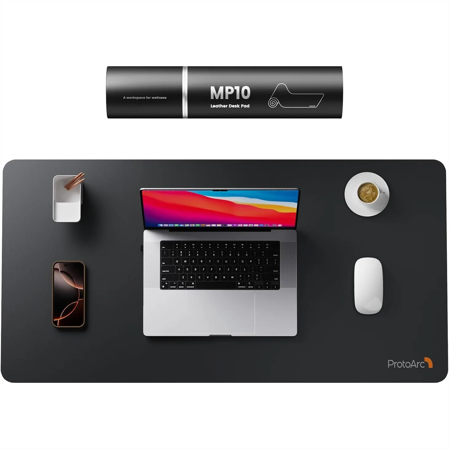 Premium PU Leather Large Desk Mat for Office