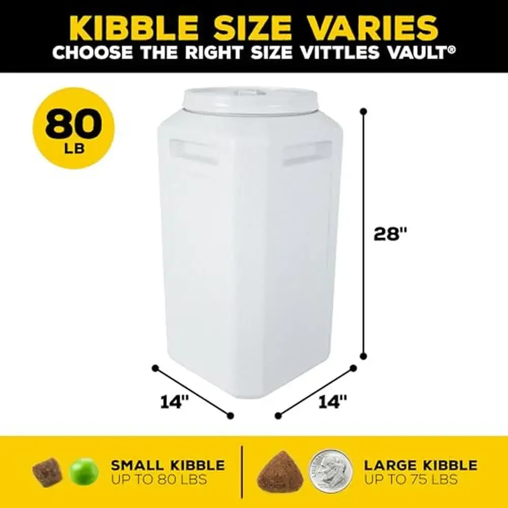 Contenitore ermetico per la conservazione degli alimenti per animali domestici, realizzato negli Stati Uniti, con chiusura a prova di parassiti, da 80 libbre
