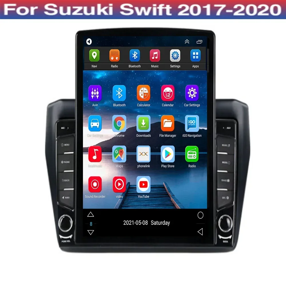 For Tesla Style 2 Din Android 14.0 Car Radio for Suzuki Swift 2018-2035 Multimedia Video Player GPS Stereo Carplay RDS Camera