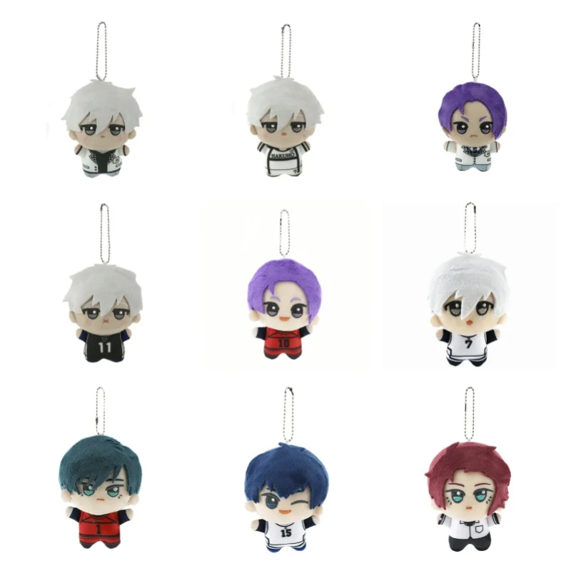 New Blue Lock Plush Pendant KeyChain Isagi Yoichi Nagi Seishiro Mikage Reo Rin Itoshi Itoshi Sae Action Doll Toy Bag Gift 10cm