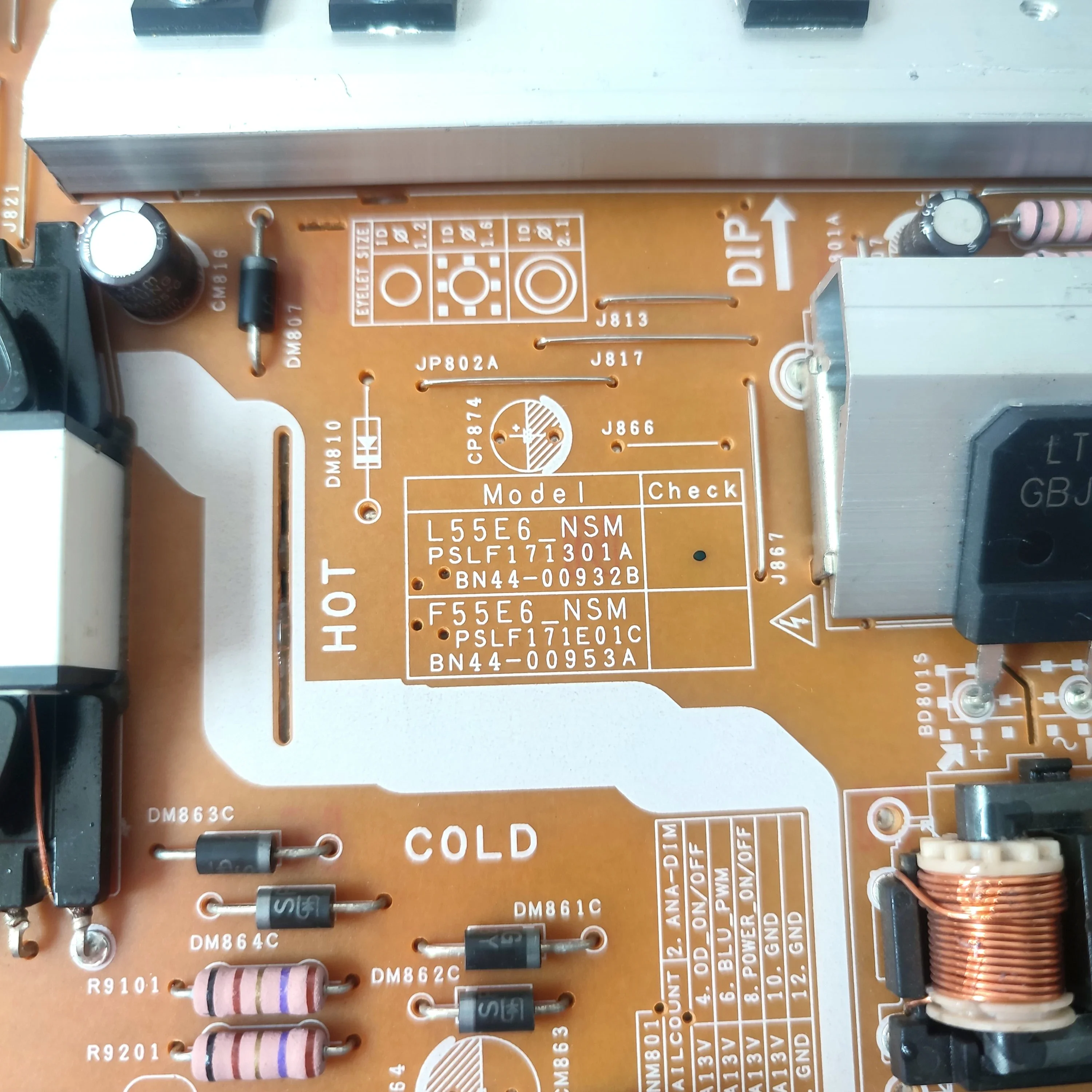 Power Supply Board BN44-00932B L55E6_NSM Has Been Tested Works Normallyt Suitable For LCD TV UE49NU7105K UE49NU7102K UE49NU7100U