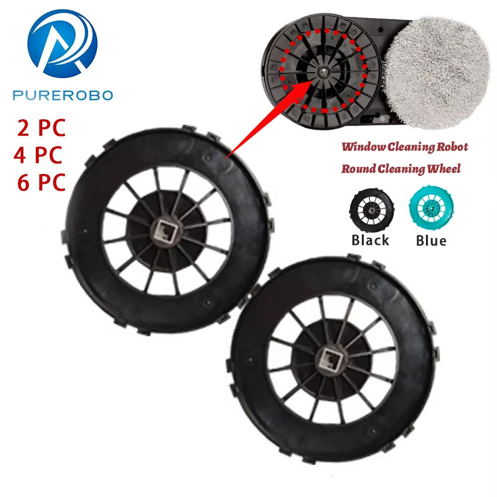 Purerobo W-R3S W-R4S W-R1 Window Cleaning Robot Replacement Cleaning Wheel, Glass Cleaning Robot Parts Rings Original New Parts