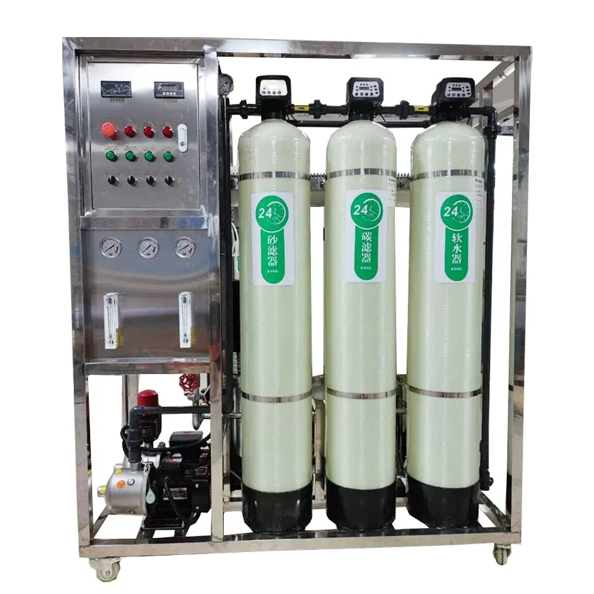 Automatic 500lph water treatment machine RO equipment plant water treatment system