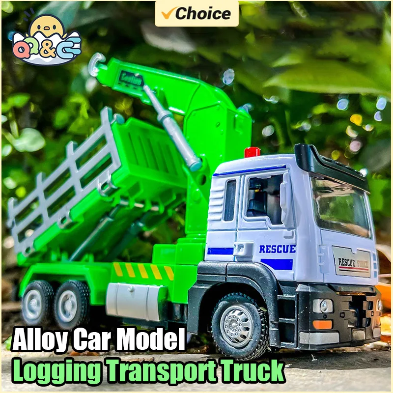 

1:32 Simulation Logging Transport Engineering Truck Alloy Car Model Children's Diecast Vehicles Toy for Kids Boy Gifts