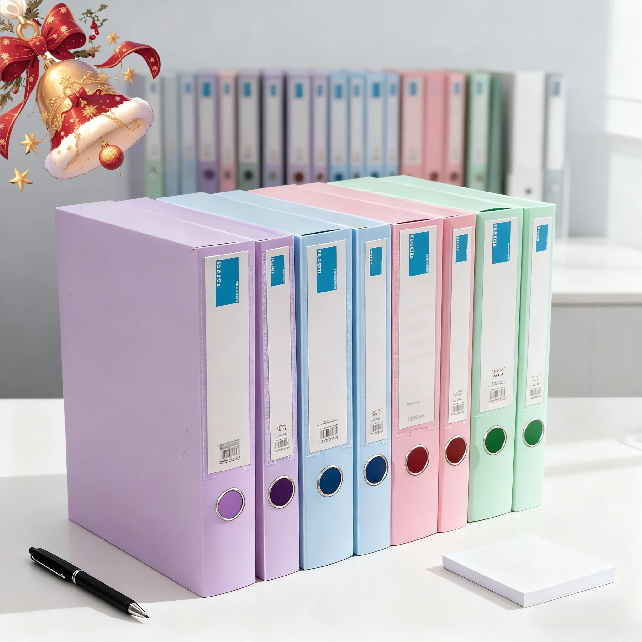 Thickened File Box Document Storage Box Pp Data Box A4 Contract Folder Accounting Voucher Organizing Box