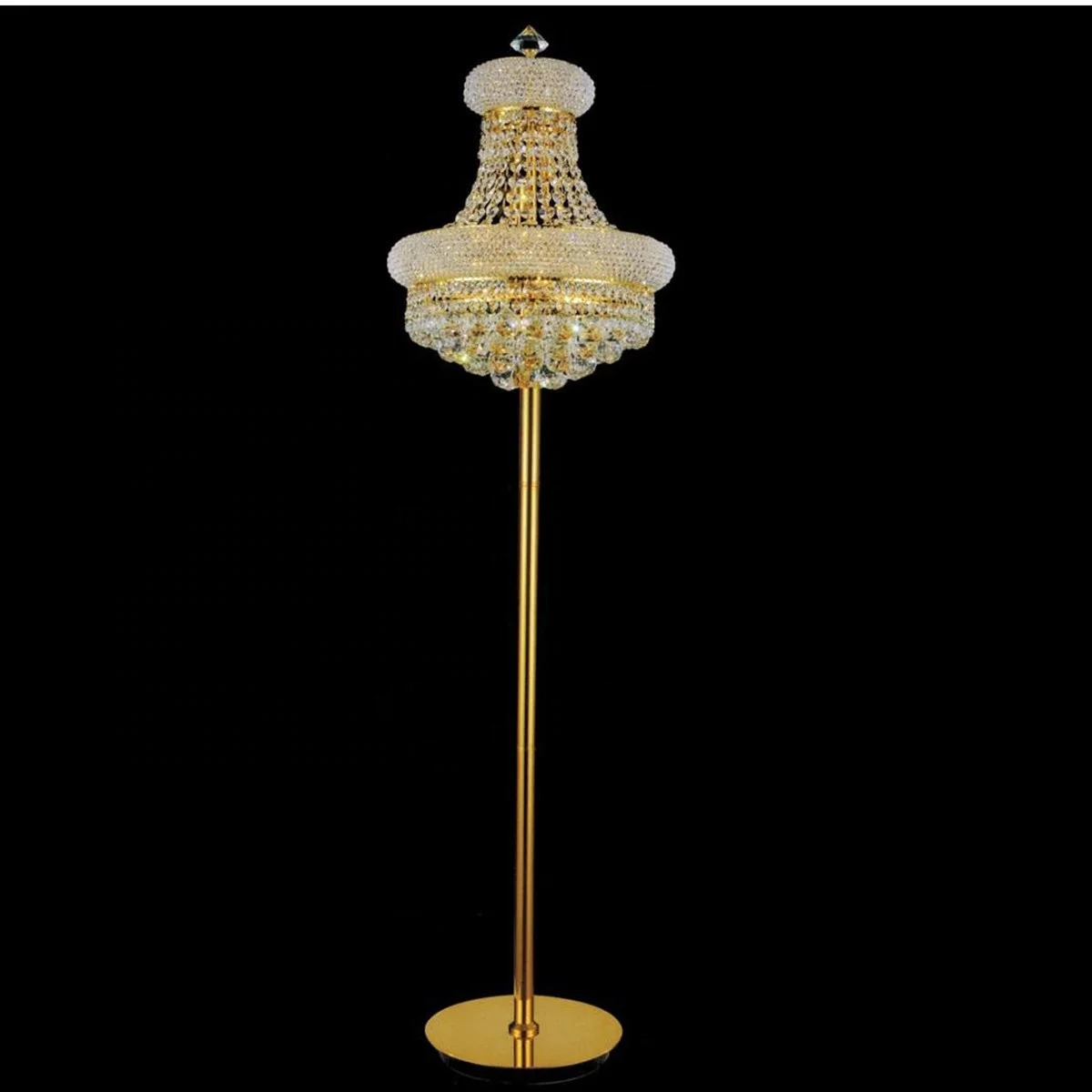 مصباح أرضي كروي كريستالي لتزيين المنزل