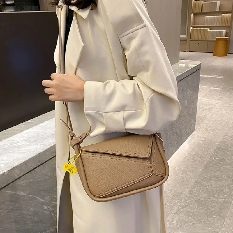 

Модная женская сумка из кожи, роскошная подпись бренда, известный дизайнерский стиль, популярный классический дизайн