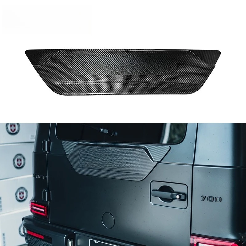 Carbon fiber rear spare tire decorative tailgate cover