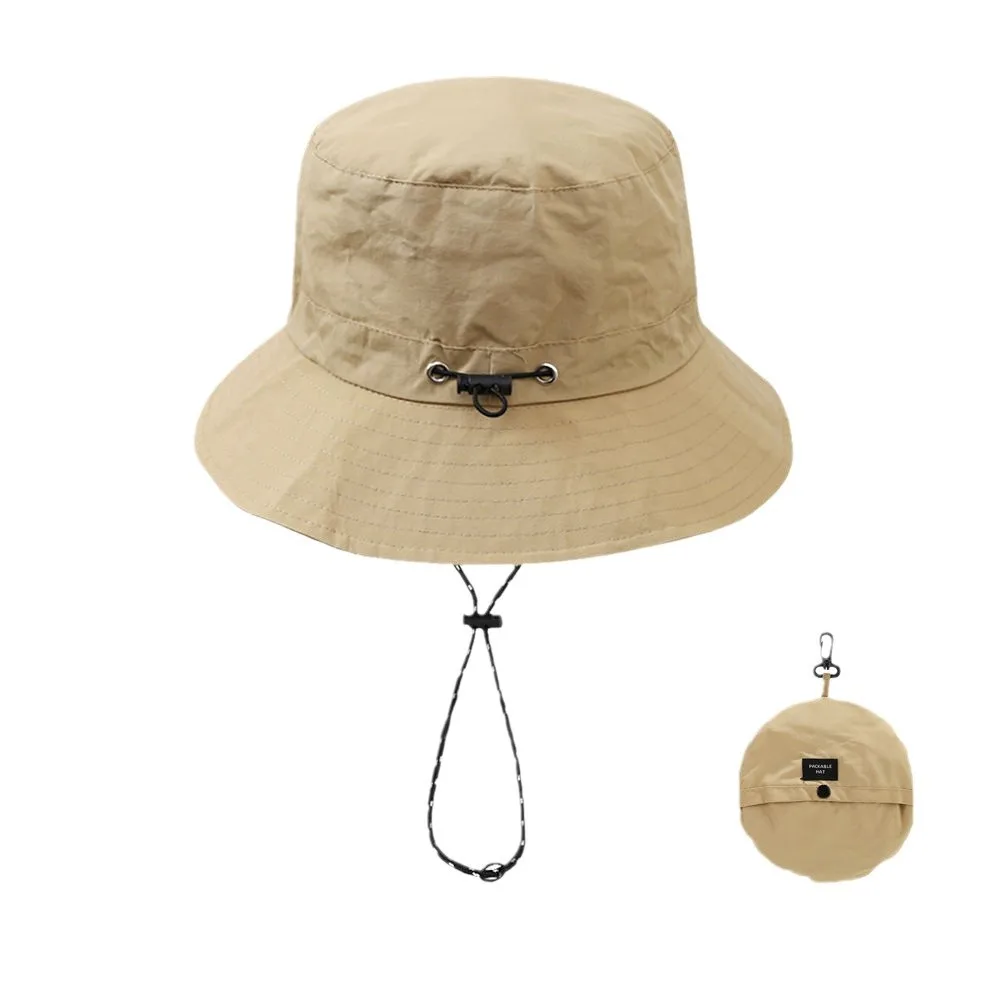 Summer Anti‑UV Waterproof Bucket Hat, Foldable Sun Protection Camping Hiking Mountaineering Cap with Storage Bag for Outdoor Travel image 4