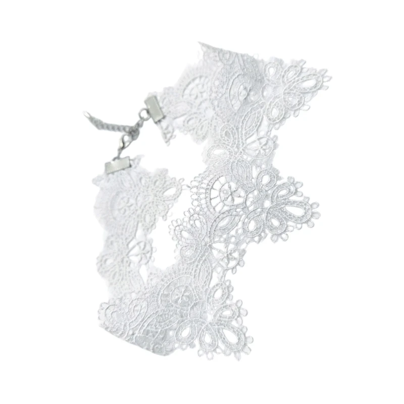 قابل للتعديل طول أنيق الدانتيل المختنق قلادة لينة شريط حول ياقة الملابس مجوهرات الإكسسوار لجميع أحجام الرقبة تناسب مثالي #5