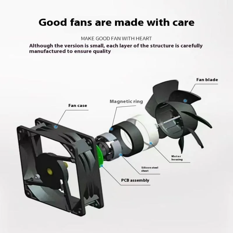 1Pcs 냉각 팬 2 와이어 30x30x7mm 3007 30mm 팬 DC 5V 12V 24V 3D 프린터 팬 그래픽 카드 팬 DIY 액세서리