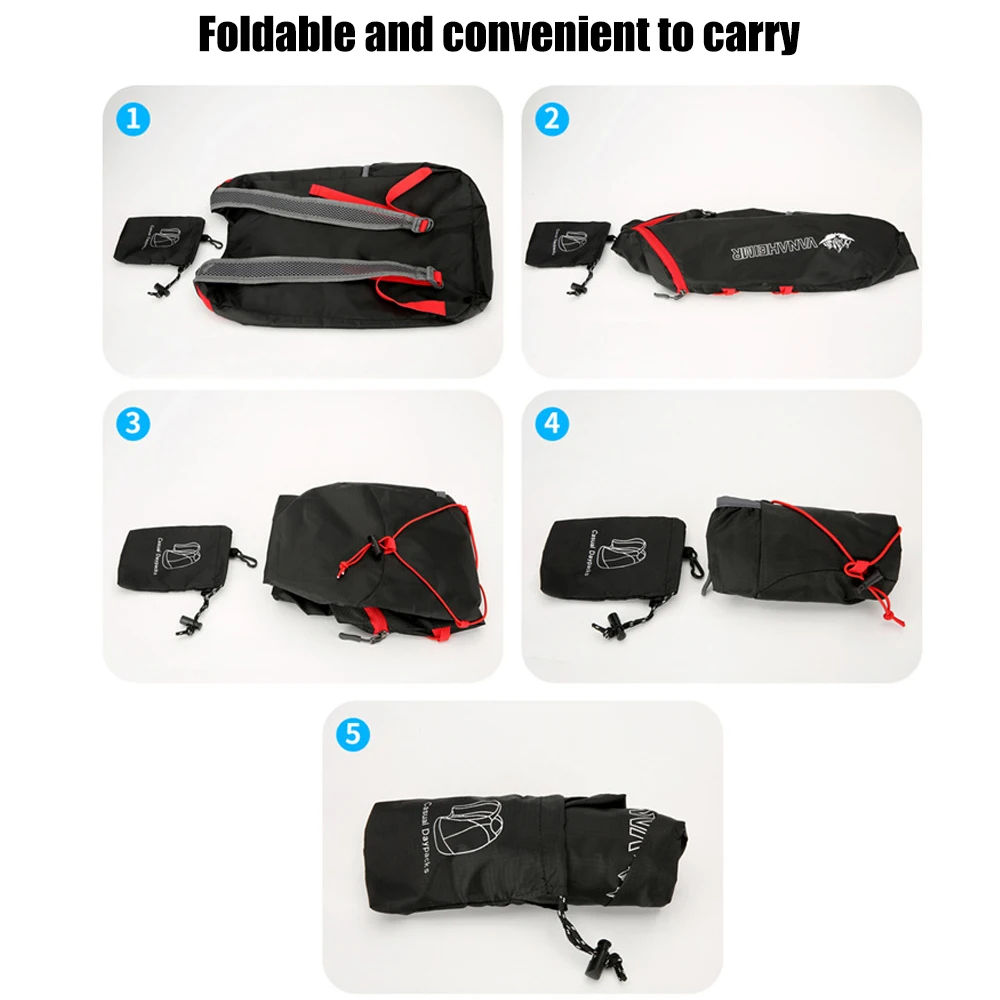 1PCS CXMMGG Lightweight 15L Hiking Backpack - Packable Foldable Shoulder Bag for Small Travel,Outdoor Adventures,Day Hikes,Sport