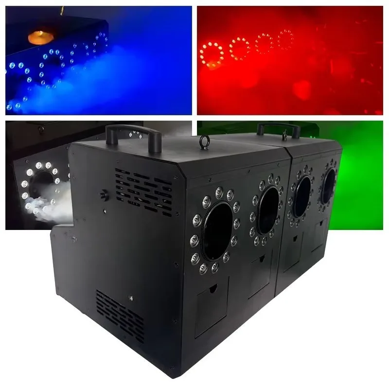 3000W 4 Eyes DMX Control LED Bubble Fog Machine RGB 3in1 Special Effects Smoke Machine for Wedding Concert Bar DJ Party
