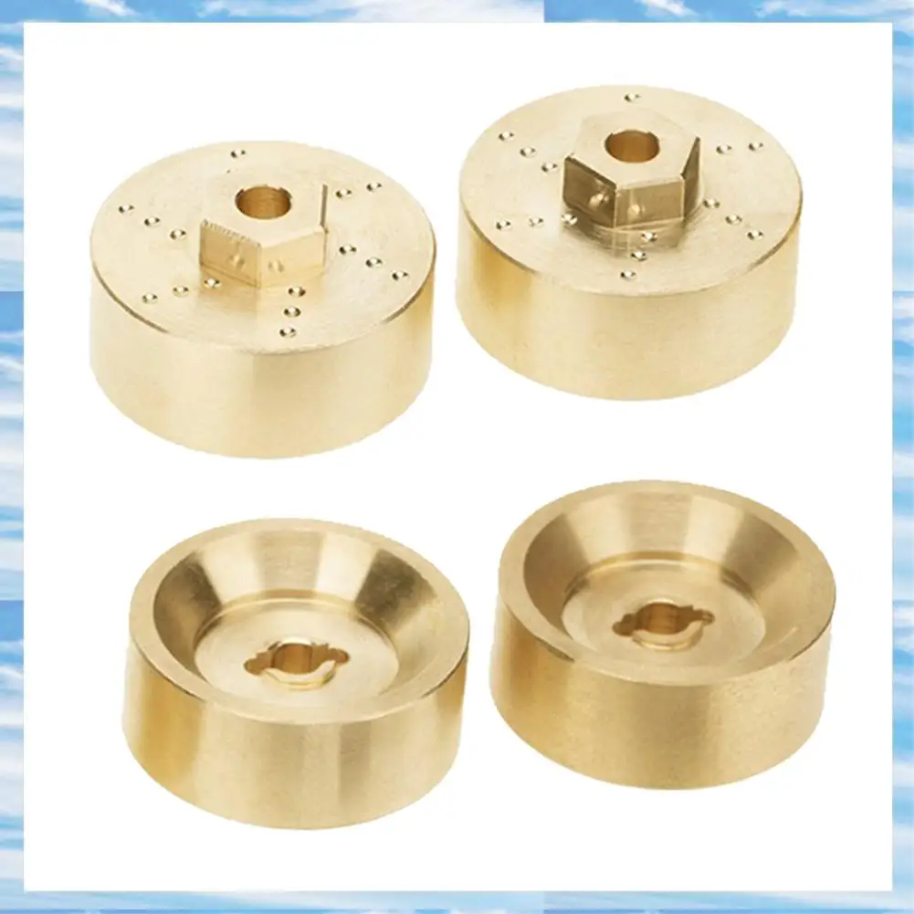 T31C-1 Set Front Rear CVD Drive Shaft +6Mm Steel Axles Brass Weights Widen Wheel Hub Set For 1/24 Axial SCX24 Upgrade