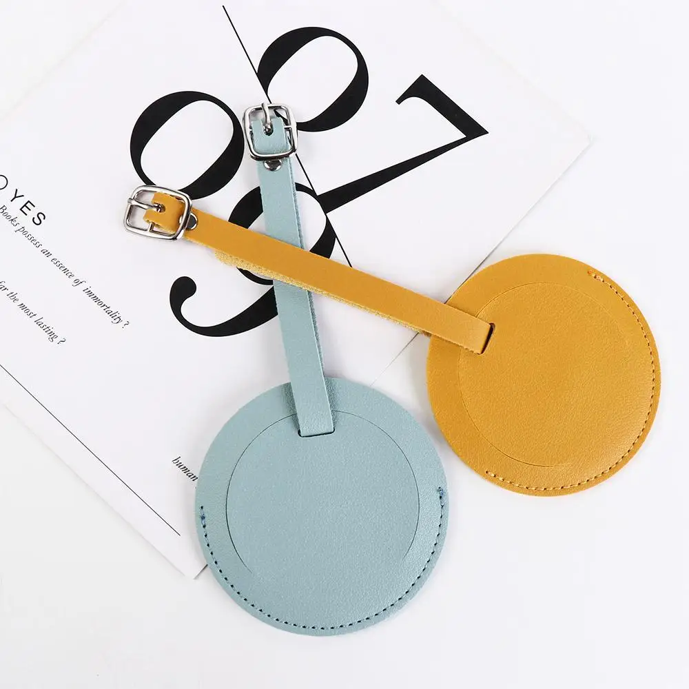 Address Airplane Check-in Handbag Label Round Luggage Tag Luggage Tag Travel Accessories Boarding Pass Airplane Suitcase Tag