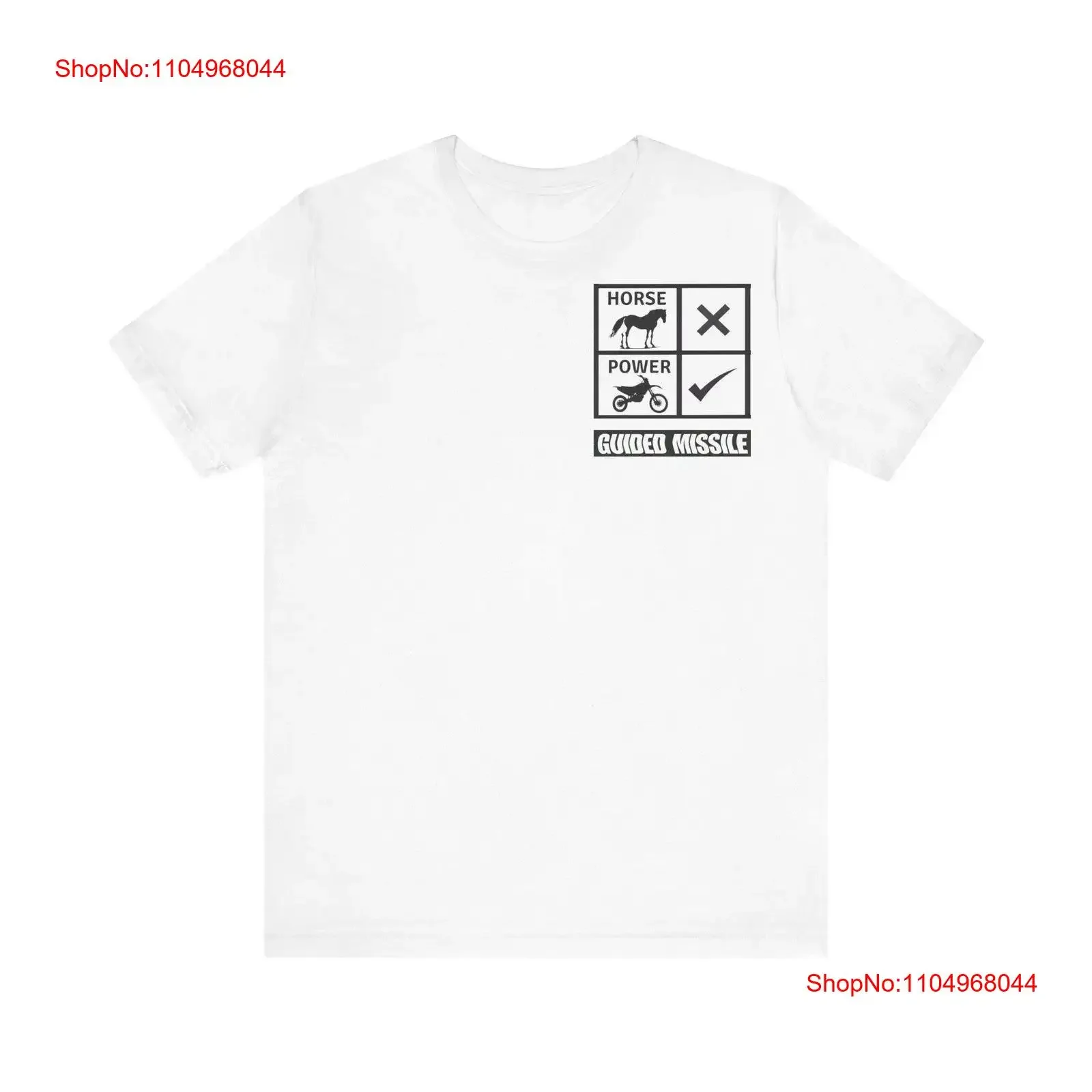 Motocross T Shirt Guided Missile Horse Power vintage Washed Top For Everyday Wear homme Slightly Stretched Comfortable Unisex