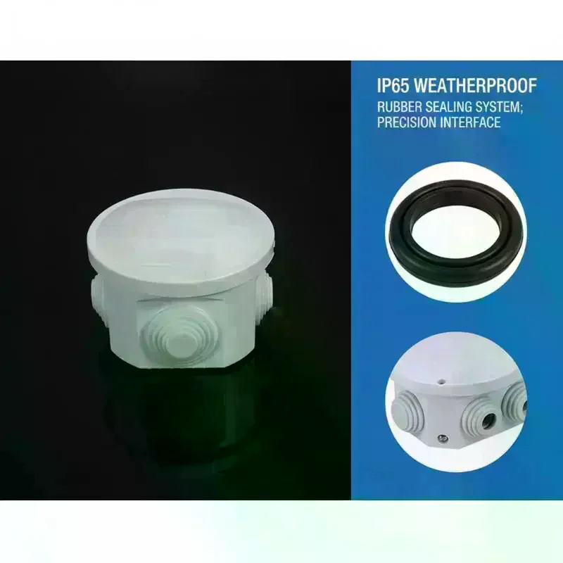 1Pcs ABS Plastic Waterproof Power Box DIY Indoor Outdoor Wire Shell Connection Cable Branch Junction Box With Rubber Plug