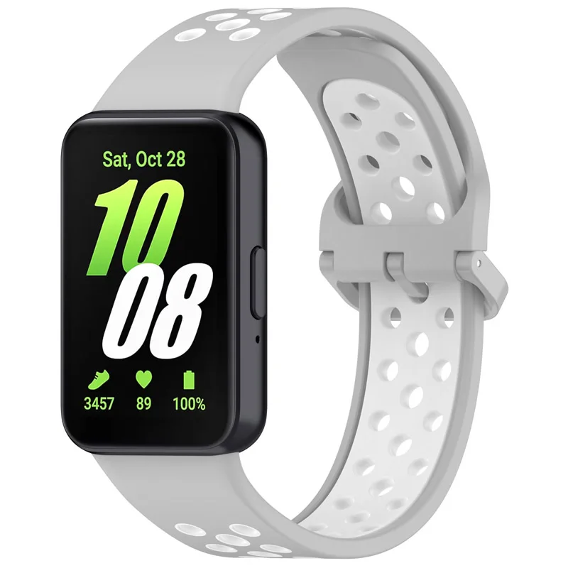 Bracelet en silicone souple pour Samsung Galaxy Fit3 (SM-R390) Réglable Remplacement dehors Watchband SmartWatch Bracelet Correa