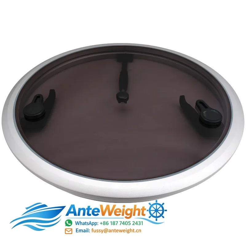 MARINE Aluminium Boat Window Acrylic Round Deck Hatch Boat Parts