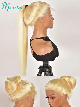 인간의 머리카락 전체 레이스 613 금발 Hd 레이스 가발 13x6 인간의 머리카락 360 전체 레이스 가발 인간의 머리카락 Pre 뽑은 레미 브라질 스트레이트 가발