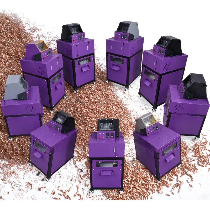 Integrated Copper Wire Granulating and Separating Machine 30-60kg/h Dry Type Scrap Cable Recycler