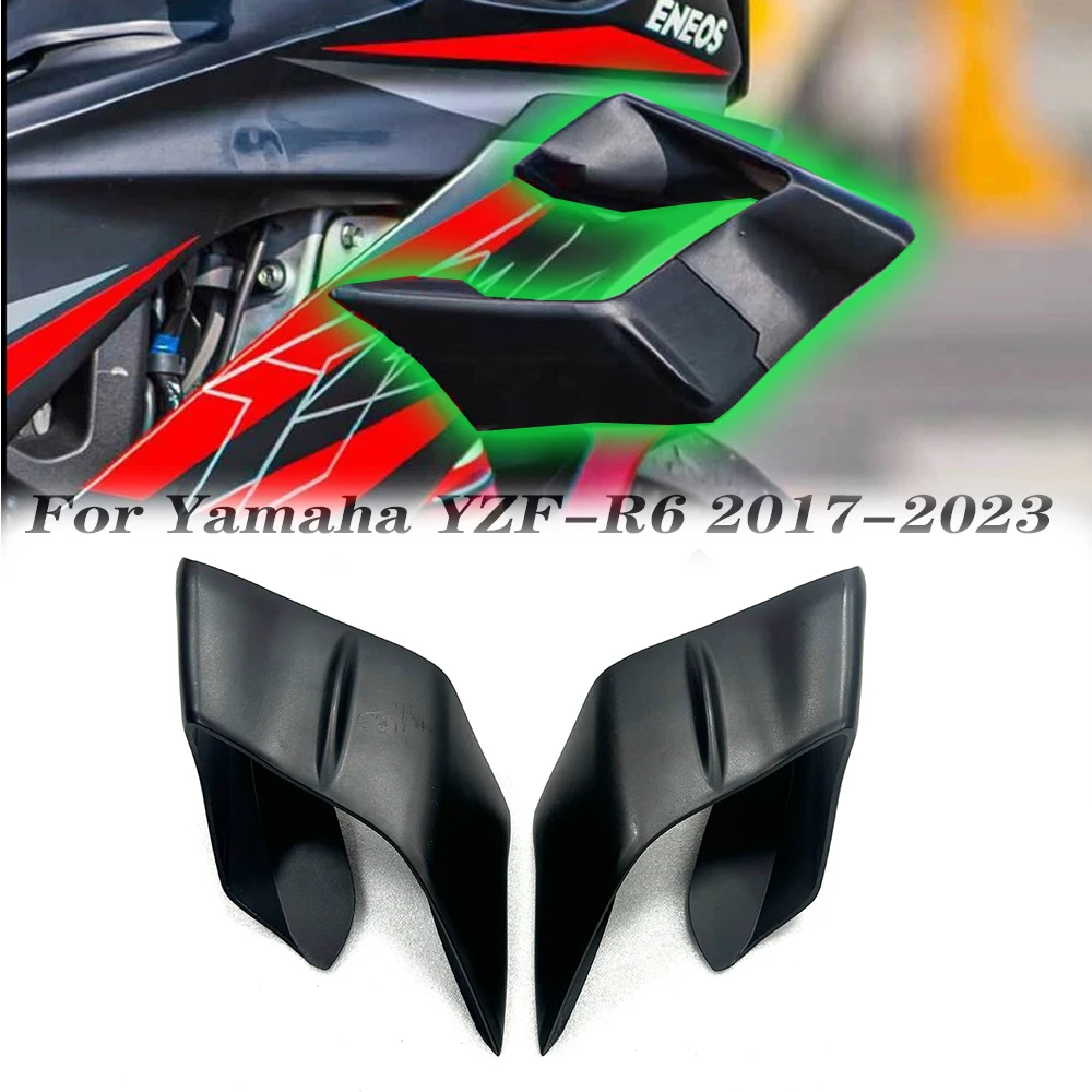 

Motorcycle ABS Carbon Fiber Fixed wing Accessories spoiler Aerodynamic Winglet For Yamaha YZF R1 2019-2023 YZF R6 2017-2023