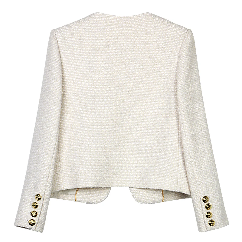 New Style Fashionable and Elegant Ladylike High-End Temperament Design Casual Tweed Jacket