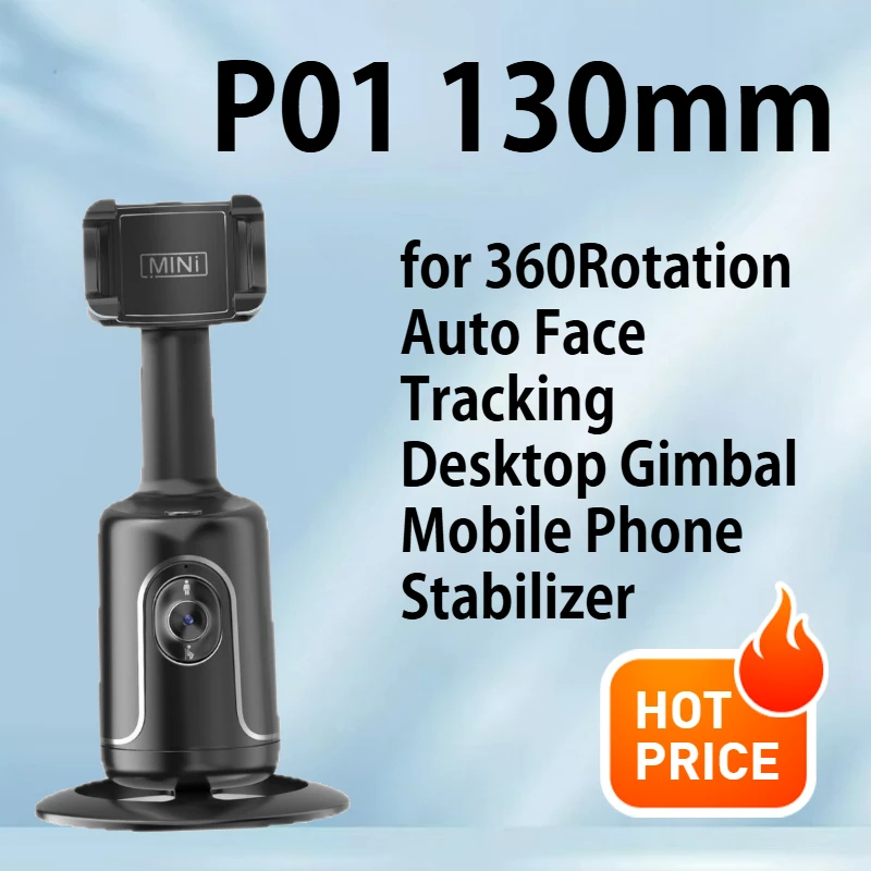 

Fully automatic follow-up camera, facial tracking phone stand, AI humanoid tracking, selfie live streaming gimbal
