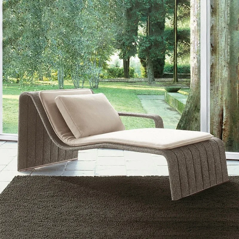 Outdoor bed, beach loungers, creative double bed courtyard outdoor leisure bed