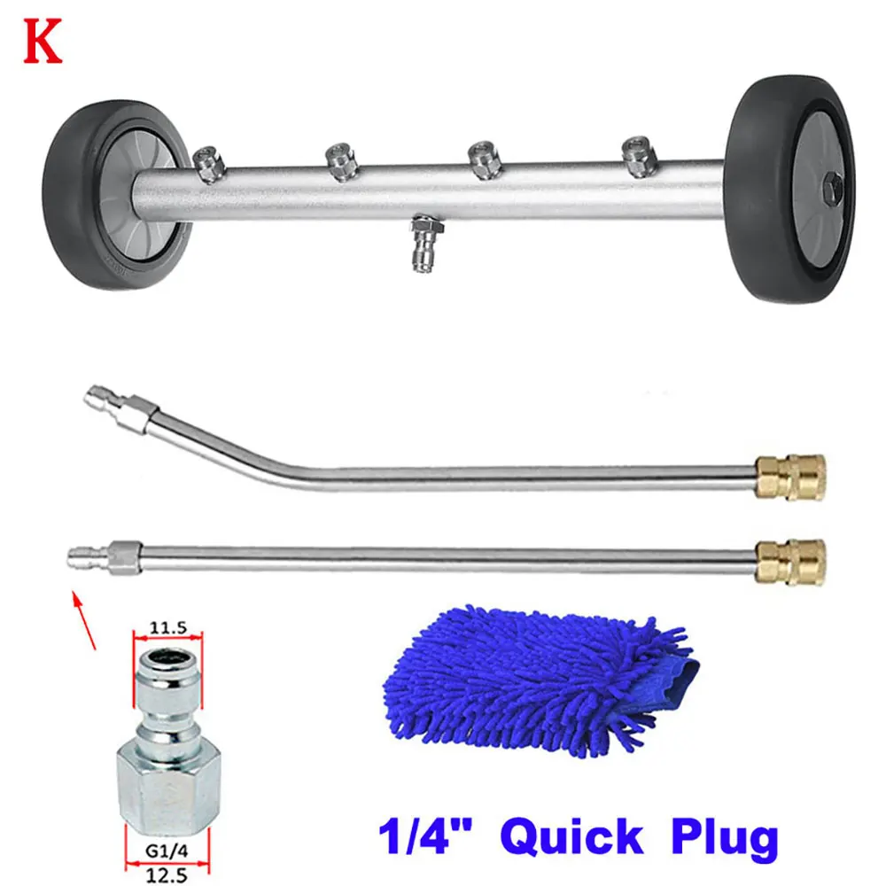 Onderwagen Schoner Water Bezem Auto Chassis Wassen Voor Karcher/Parkside/Black Decker Wassen De Bodem Van De Auto wasmachine Nozzles