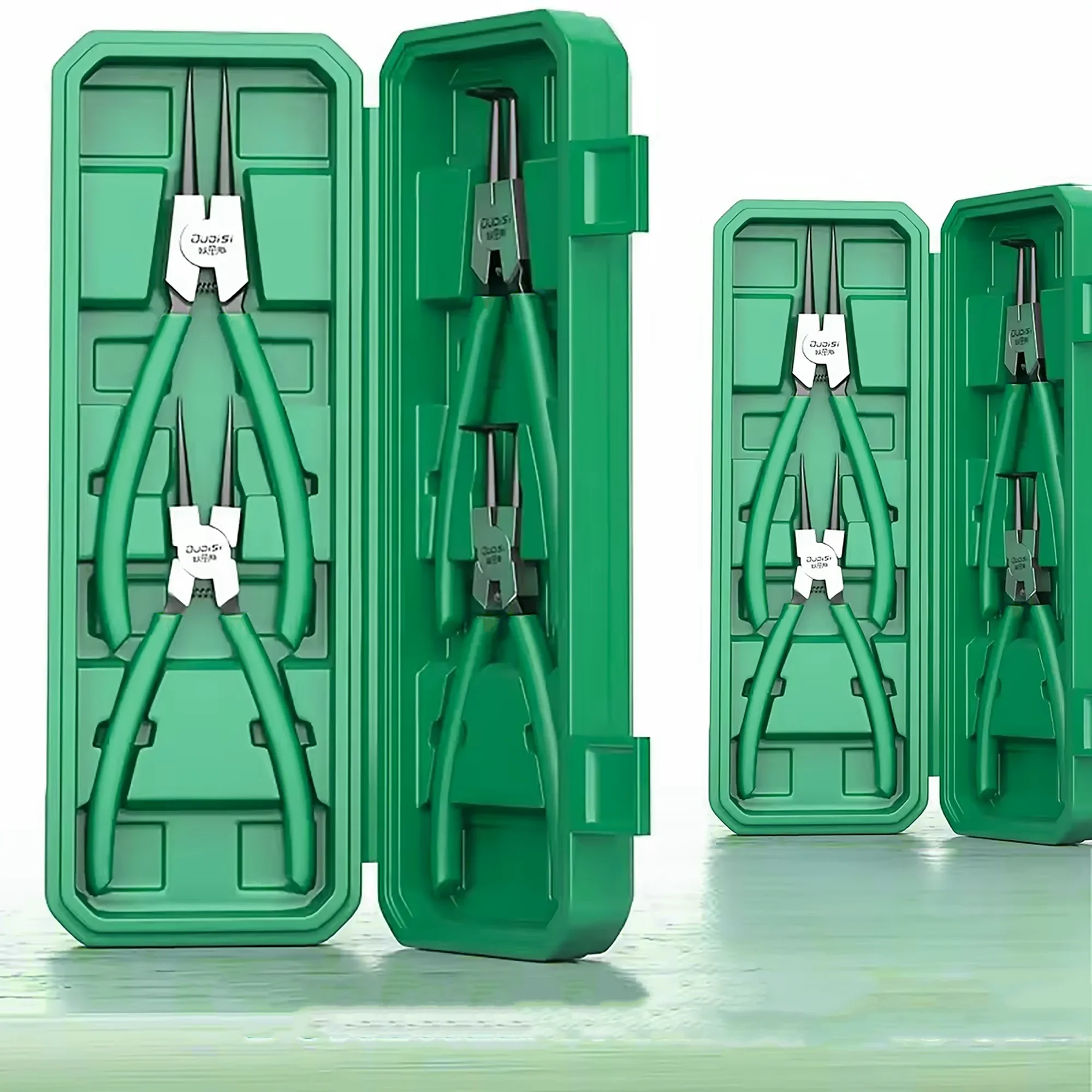 4pcs Multifunctional Circlip Pliers Set, Internal & External Retaining Ring Pliers for Industrial & DIY Use