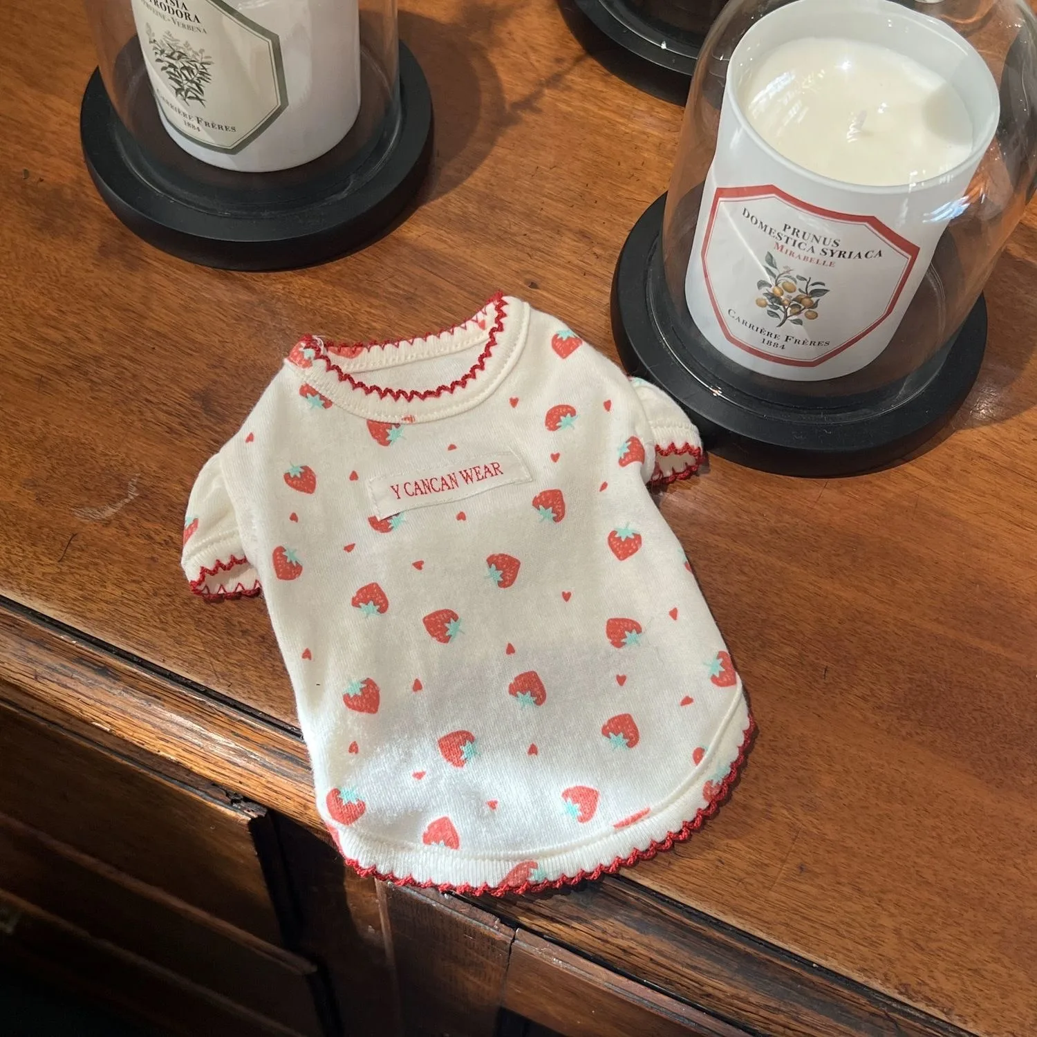 Teddy Strawberry Bottom Shirt Maltese Summer Vest Cute Pet Dog Clothes Anti Hair Loss Puppy Pullover Sweatshirt - Image 4