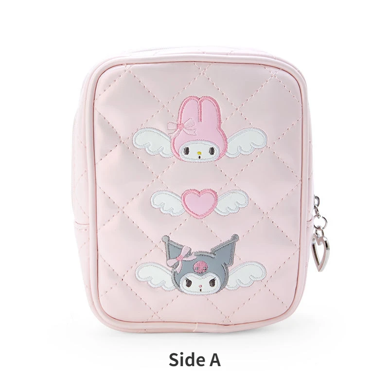 Sanrio Mymelody Kuromi Cinnamoroll Saco De Armazenamento Padrão Dos Desenhos Animados, Saco Cosmético De Dois Lados, Presente De Losango Rosa, Dream Angel Series