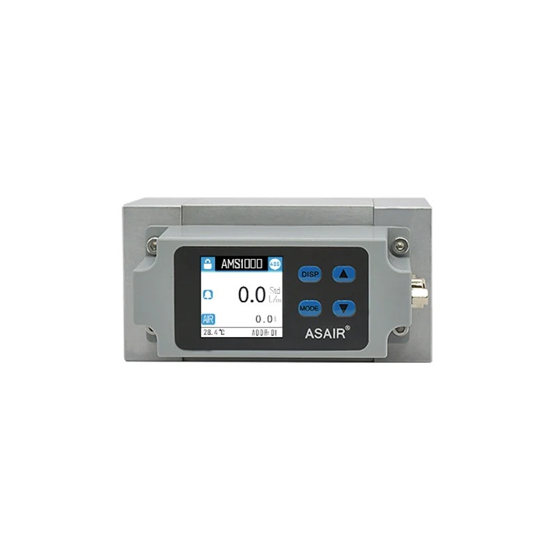 ASAIR  AMS1000 High Precision Thermal Mass Flow Meter Oxygen Compressed Air Flow Meter