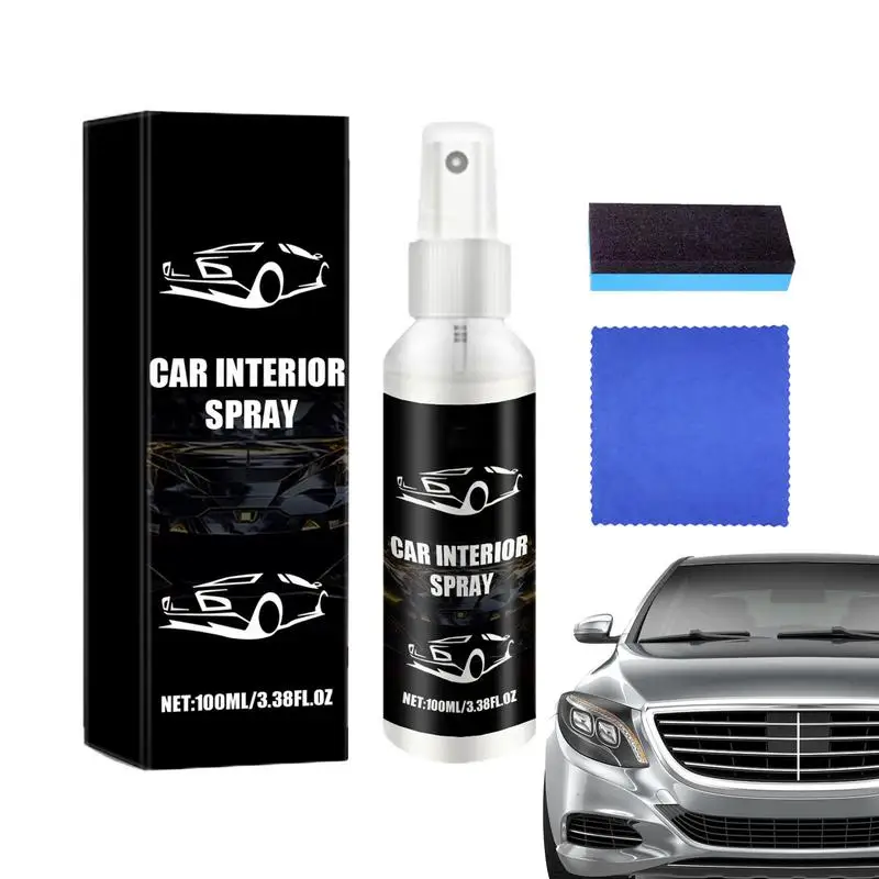 

100ml Car Interior Cleaner Multi Function Auto Waterless Seat Dashboard Cleaning Spray Stain Remover Liquid For Car Maintenance