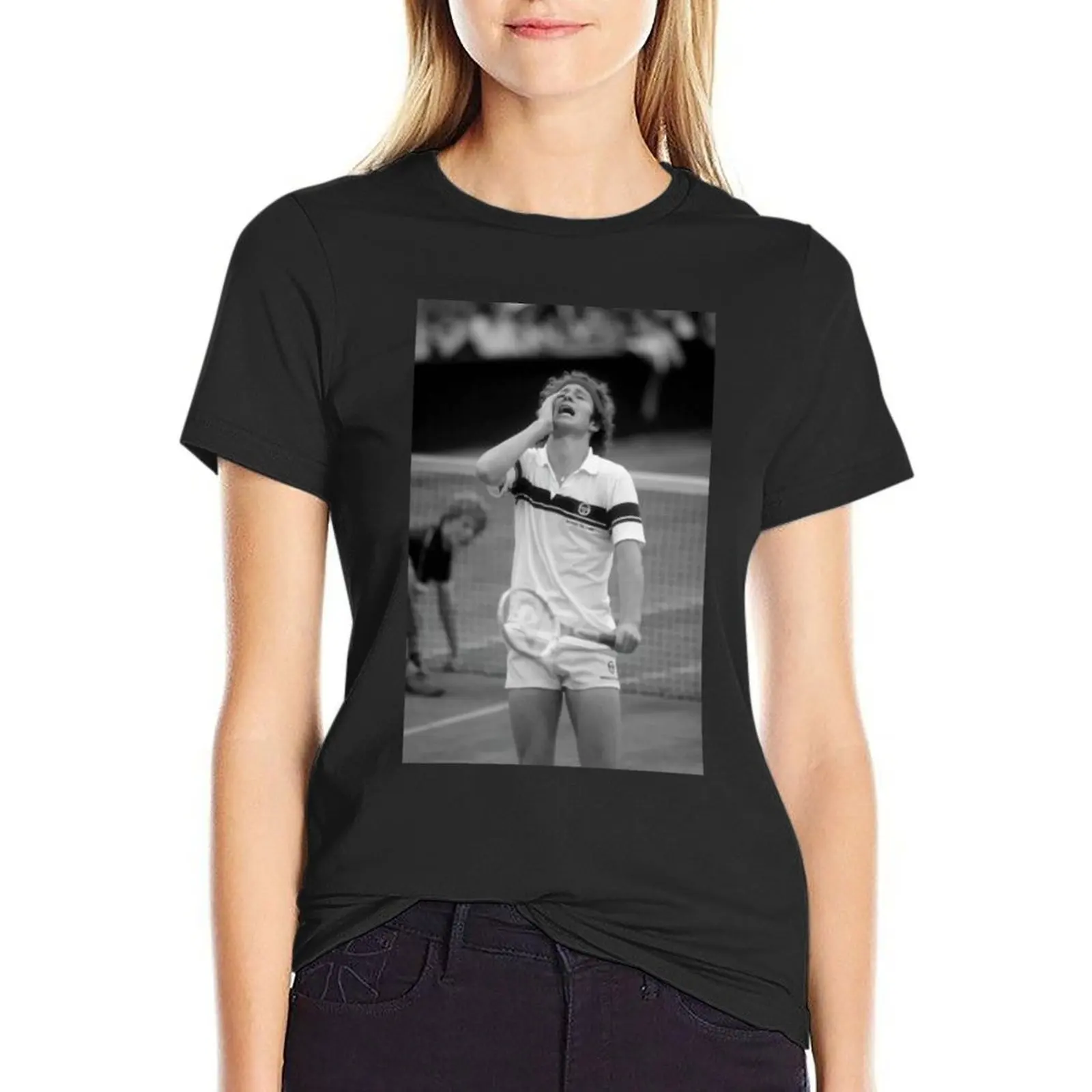 John McEnroe Best Men Tennis Players 90s T-Shirt summer tops kawaii clothes Women clothing