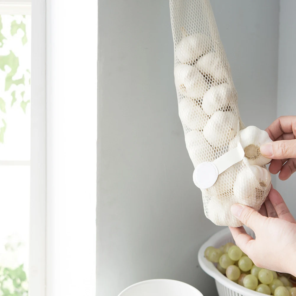 

4 Pcs Fruit and Vegetable Storage Bag Ginger Hanging Bags Reusable Produce Mesh Garlic for Onion Shopping