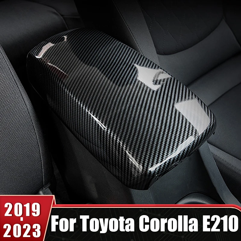 

For Toyota Corolla E210 2019 2020 2021 2022 2023 Hybrid ABS Car Center Console Armrest Box Protective Cover Stickers Accessories