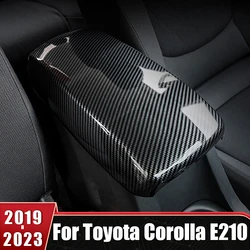 For Toyota Corolla E210 2019 2020 2021 2022 2023 Hybrid ABS Car Center Console Armrest Box Protective Cover Stickers Accessories