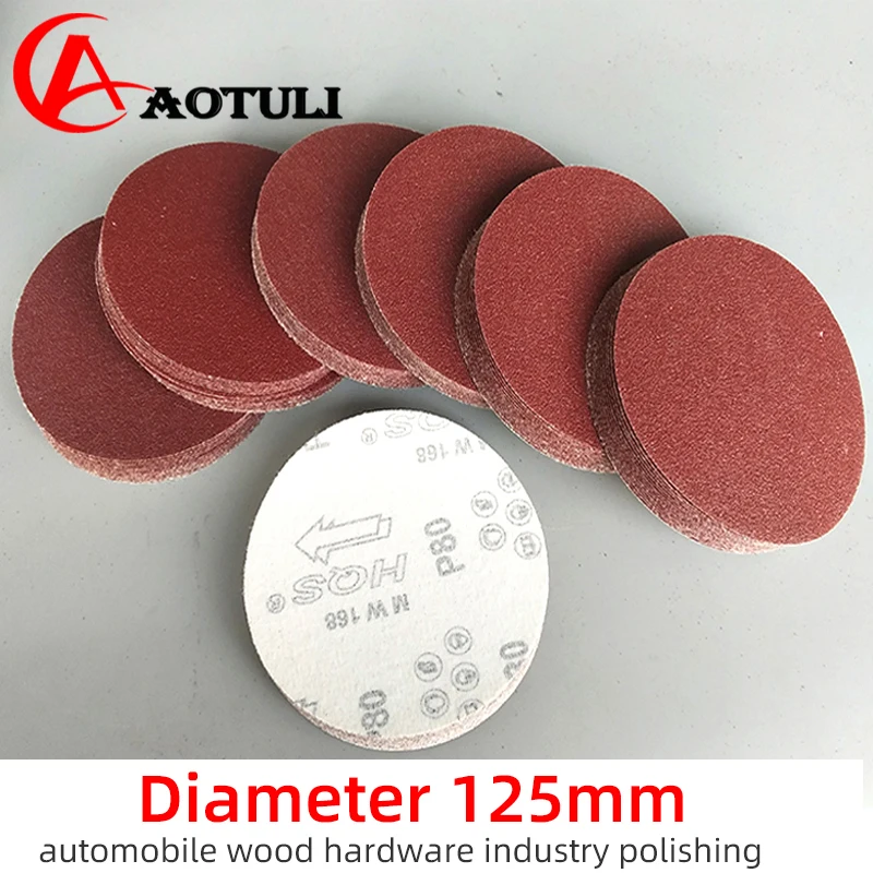 Sanding disc Grinding Disc for FESTOOL/MIRKA/3M ect Sander Without Hole Plate 5in 125mm P60-1200 Sanding  polish sandpaper