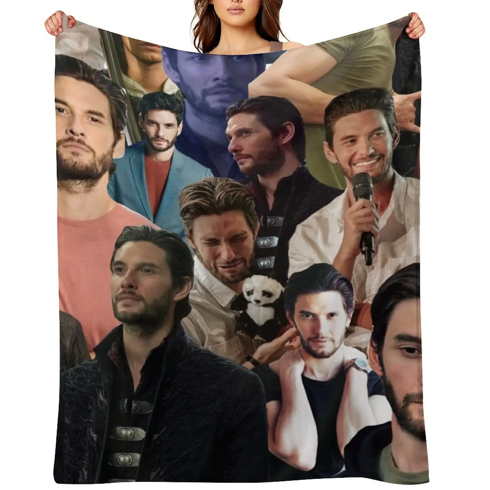 

Ben Barnes Collage Throw Blanket for babies Sofa Quilt Luxury St Blankets