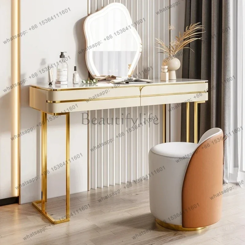 FG Storage Cabinet Dresser Stool Nordic Chair Drawer Mirrors Dressing Table Cabinet Luxury Tocador Para Maquillage Room Furnitur