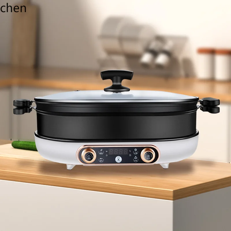 HXL Multifunctional Electric Cooking Pot Induction Cooker Frying Roasting Braising Stewing Intelligent Cooking