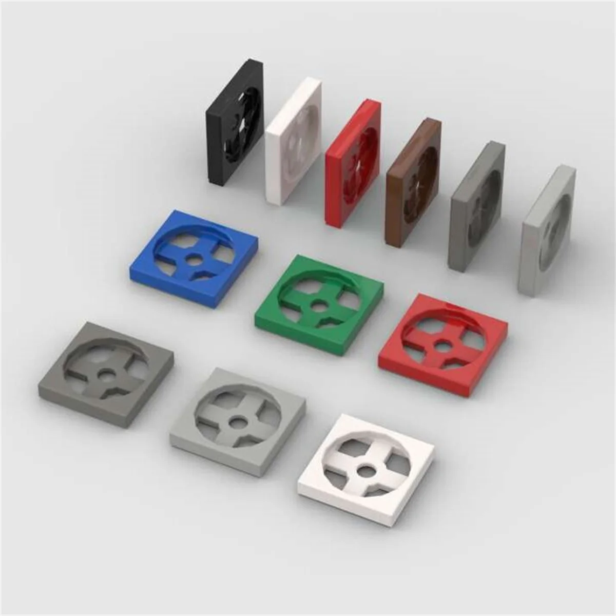 10 Stück Puzzle-Teile 3680 3679 Drehscheibe 2x2 Grundplatte Bausteine-Set 3680c01 Bausteine Spielzeug Kindergeschenk