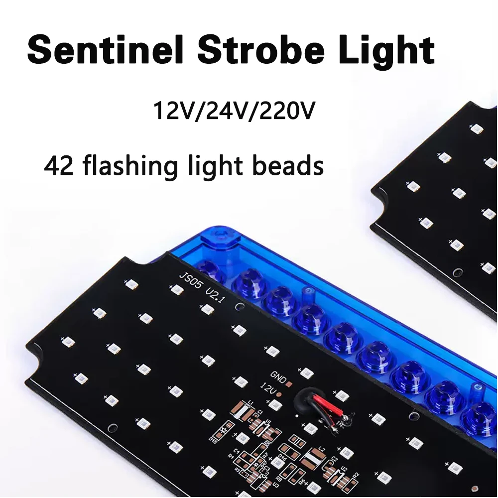 Postbox Red and Blue Flashing LED Light Roadblock Traffic Warning Lights Truck Rear Tail Signal Lamp Car Network Lights