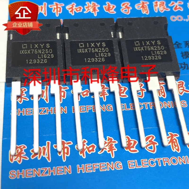 5 pieces IXGX75N250  TO-247 2500V 75A