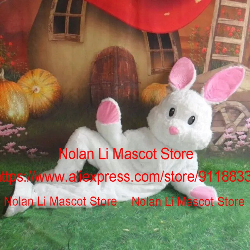 New Customized Cute Bunny Mascot Costume Cartoon Suit Adult Role-Playing Party Game Fancy Dress Ad Display Christmas 1223