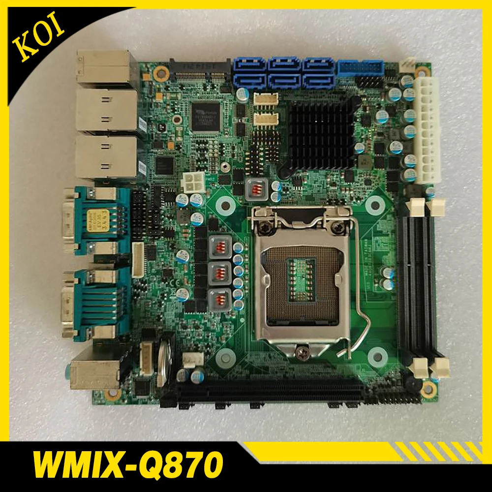 اللوحة الأم WMIX-Q870 AAQ870B3C8HJ لوحة صغيرة 17X17 اللوحة الأم للتحكم الصناعي