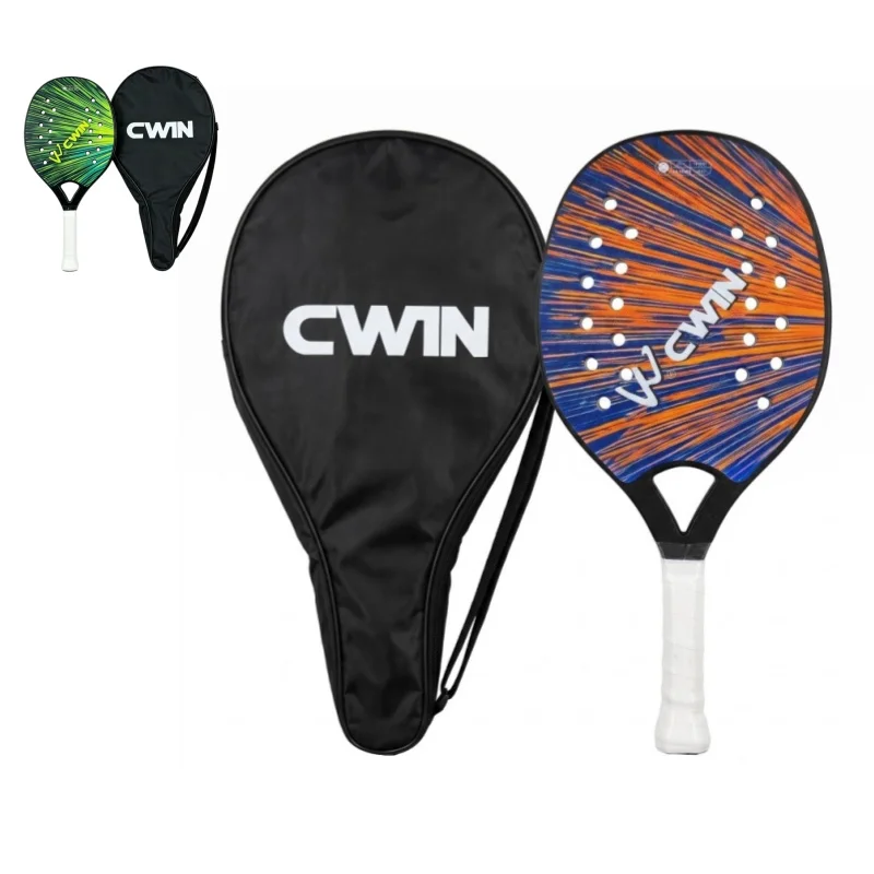 CWIN KN Series Beach Tennis Racket 290g Lightweight Aerodynamic Hole Design Non-slip Handle With Carry Bag For Beginner Training